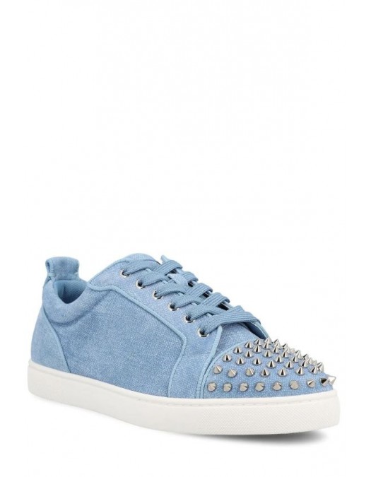 Sneakers CHRISTIAN LOUBOUTIN, Louis Junior Spikes Sneakers, Bleu - 12606373393