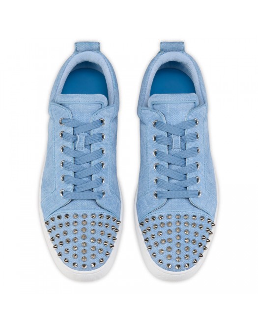 Sneakers CHRISTIAN LOUBOUTIN, Louis Junior Spikes Sneakers, Bleu - 12606373393