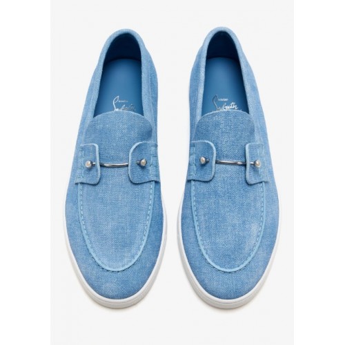Loafers CHRISTIAN LOUBOUTIN, Chambeliboat loafers, Blue