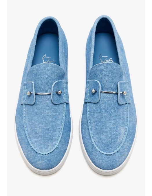 Loafers CHRISTIAN LOUBOUTIN, Chambeliboat loafers, Blue - 12606794375