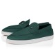 Loafers CHRISTIAN LOUBOUTIN, Boat shoes, Grained nubuck leather Agave - 1260680E859