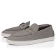 Loafers CHRISTIAN LOUBOUTIN, Boat shoes - Grained nubuck leather ,Phantom Grey - 1260680I813