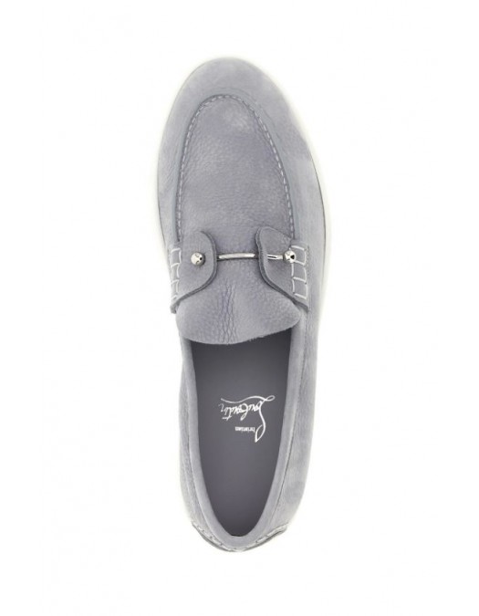 Loafers CHRISTIAN LOUBOUTIN, Chambeliboat loafers, Grey - 1260680L507