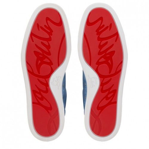 Sneakers CHRISTIAN LOUBOUTIN, Retero logo sneakers, Albastru