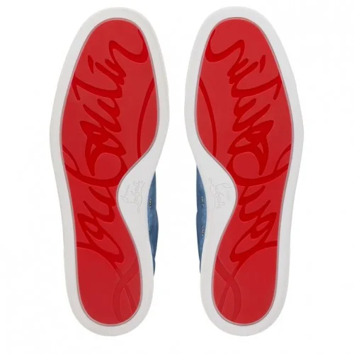 Sneakers CHRISTIAN LOUBOUTIN, Retero logo sneakers, Albastru