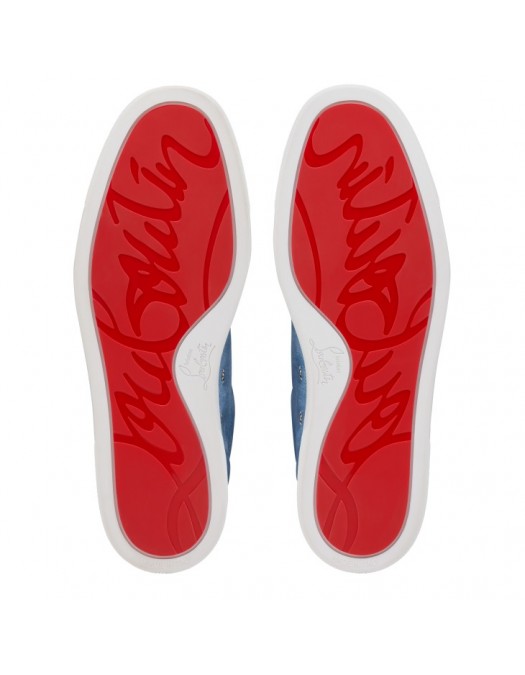 Sneakers CHRISTIAN LOUBOUTIN, Retero logo sneakers, Albastru - 12606844375
