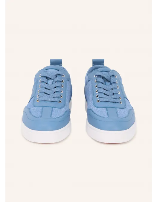 Sneakers CHRISTIAN LOUBOUTIN, Retero logo sneakers, Albastru - 12606844375