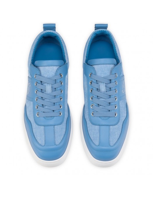 Sneakers CHRISTIAN LOUBOUTIN, Retero logo sneakers, Albastru - 12606844375