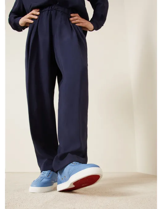 Sneakers CHRISTIAN LOUBOUTIN, Retero logo sneakers, Albastru - 12606844375