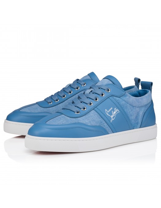 Sneakers CHRISTIAN LOUBOUTIN, Retero logo sneakers, Albastru - 12606844375