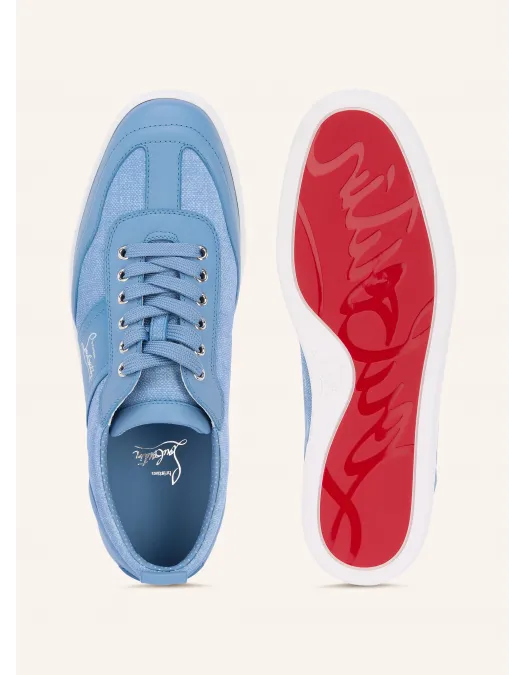 Sneakers CHRISTIAN LOUBOUTIN, Retero logo sneakers, Albastru - 12606844375
