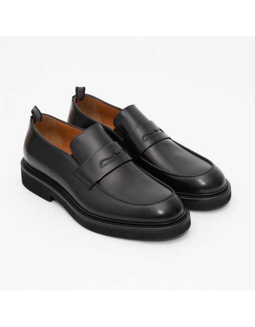 Loafers ROSSI, Timeless Elegance, Black - 1280NERO