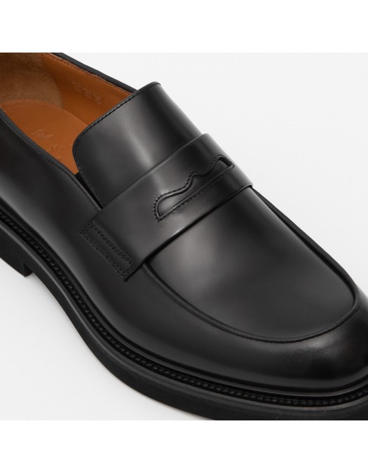 Loafers ROSSI, Timeless Elegance, Black - 1280NERO