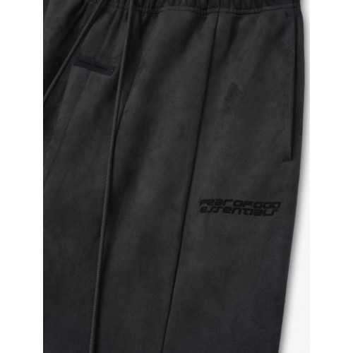 Pantaloni FEAR OF GOD, ESSENTIALS Suede Fleece Flare Sweatpant, Grey