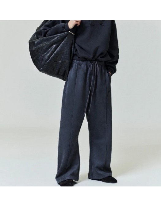 Pantaloni FEAR OF GOD, ESSENTIALS Suede Fleece Flare Sweatpant, Grey - 130HO258302FIRONGREY