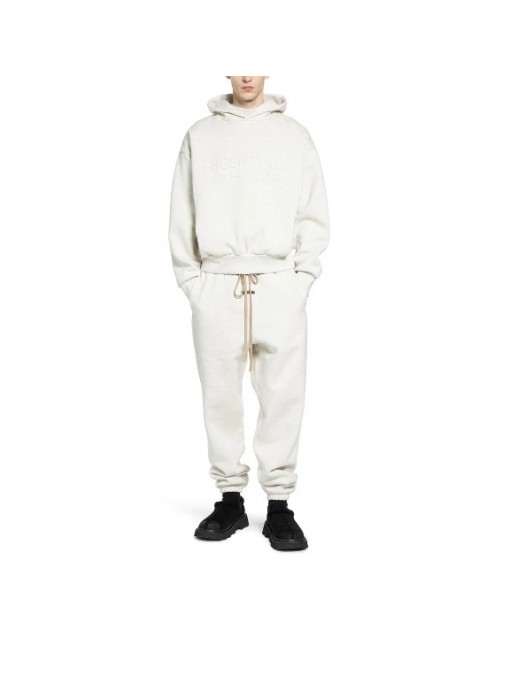 Pantaloni FEAR OF GOD, Essentials Classic sweatpants, Relaxed fit,Crem - 130HO258402FOATMEALHEATHER