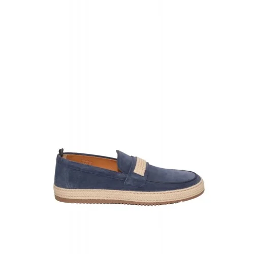 Loafers ROSSI, Timeless Eleganc, Light Blue