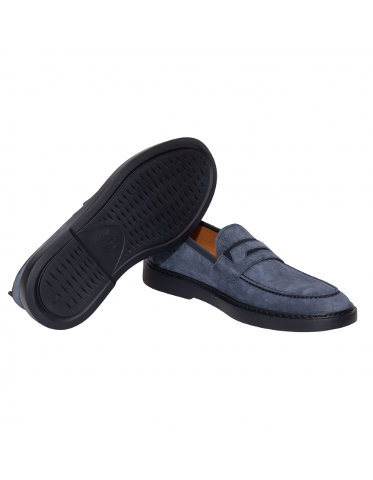 Loafers ROSSI, Classic, Casual Design, Blue - 1468SATHAIZAFFIRO