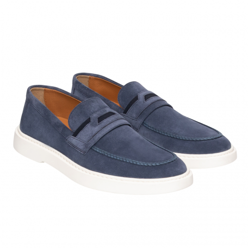 Loafers ROSSI, Refined Casual, Blue Loafers ROSSI, Refined Casual, Blue