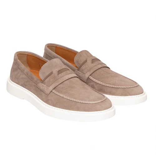 Loafers ROSSI, Timeless Elegance, Warm Beige