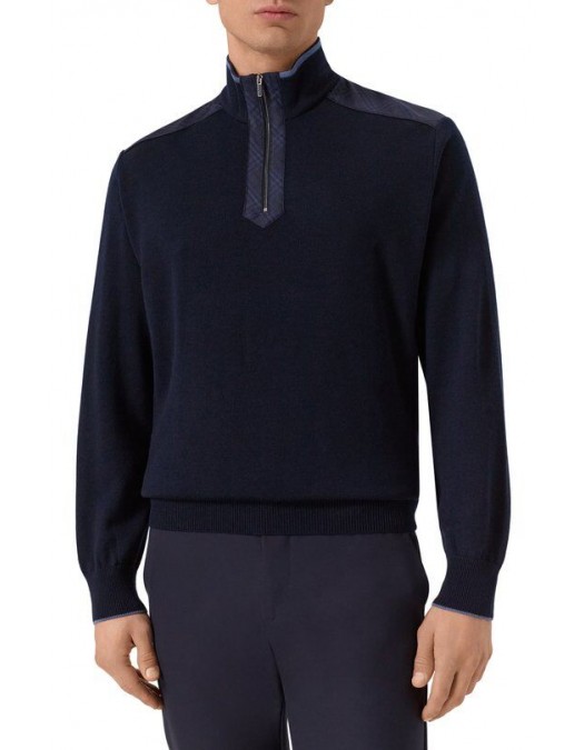 Pulover Paul & Shark, Lana Blouson, Negru - 15311138050