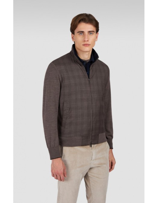 Jacheta Paul & Shark , vest brown checked wide fit - 15311245365