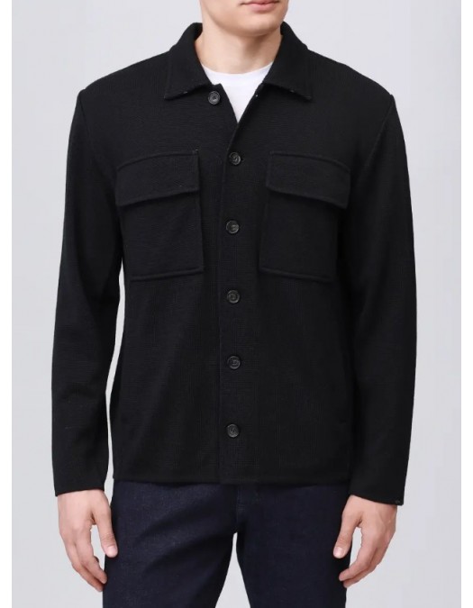 Camasa PAUL & SHARK,  wool shirt black - 15311259293