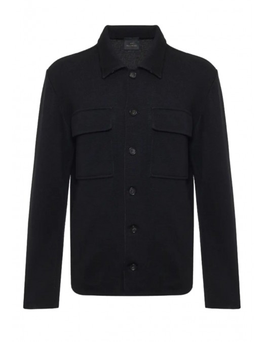 Camasa PAUL & SHARK,  wool shirt black - 15311259293