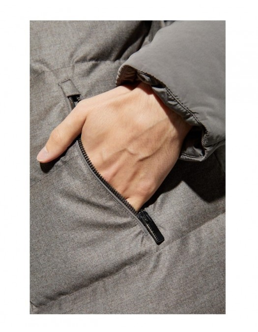 Geaca PAUL&SHARK, Wool and silk puffer jacket with contrast inserts - 15312451090