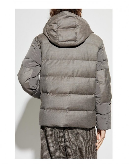 Geaca PAUL&SHARK, Wool and silk puffer jacket with contrast inserts - 15312451090