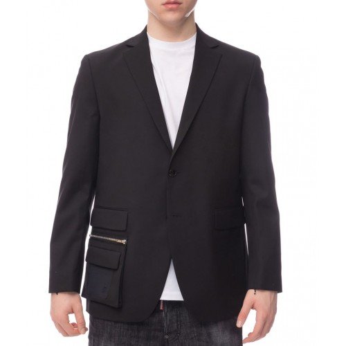 Sacou KARL LAGERFELD, Buzunar Over, Logo Brand Black