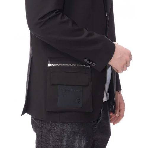 Sacou KARL LAGERFELD, Buzunar Over, Logo Brand Black