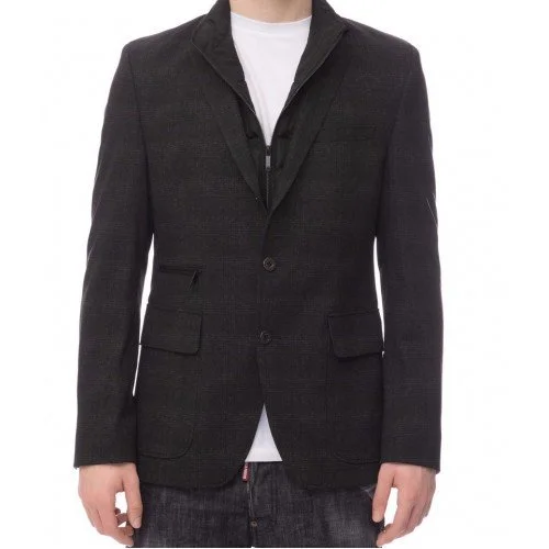 Sacou KARL LAGERFELD, Buzunar Frontal, Insertie Detasabila, Black