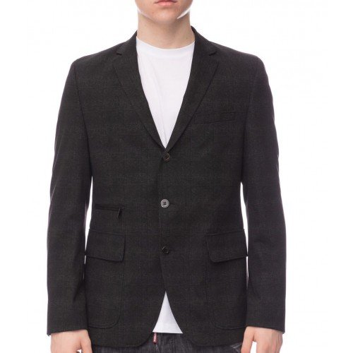 Sacou KARL LAGERFELD, Buzunar Frontal, Insertie Detasabila, Black