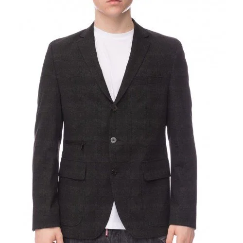 Sacou KARL LAGERFELD, Buzunar Frontal, Insertie Detasabila, Black