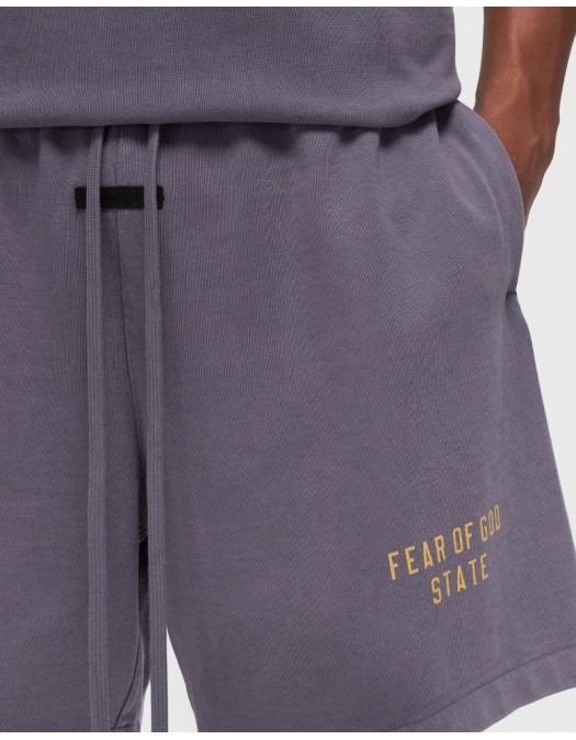 Pantaloni scurti, FEAR OF GOD, Heavy Jersey Soccer Short - 160BT244167FLAVENDER