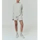 Pantaloni scurti, FEAR OF GOD, Label, Relaxed Fit, Heather Stone Grey - 160SP255652FWHEATHERSTONE Pantaloni scurti, FEAR OF GOD, Label, Relaxed Fit, Heather Stone Grey - 160SP255652FWHEATHERSTONE