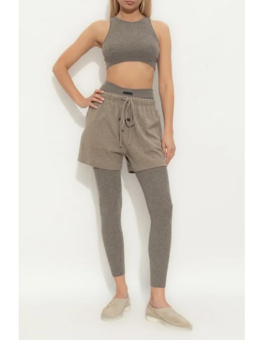 Pantaloni scurti, FEAR OF GOD, Cotton, Simple, Grey - 160SP255653FWHOMESTEADHEATHER Pantaloni scurti, FEAR OF GOD, Cotton, Simple, Grey - 160SP255653FWHOMESTEADHEATHER