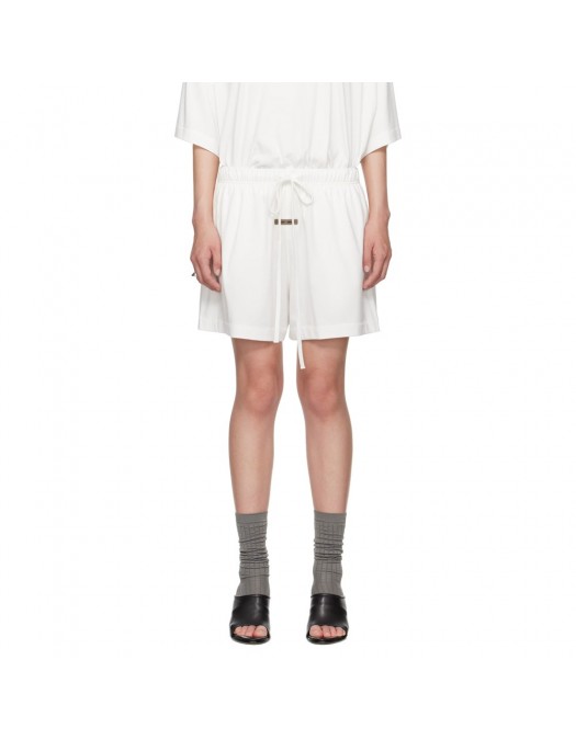 Pantaloni FEAR OF GOD, Shorts, Drawstring Waist, Women, Cloud White - 160SP255654FWCLOUDWHITE Pantaloni FEAR OF GOD, Shorts, Drawstring Waist, Women, Cloud White - 160SP255654FWCLOUDWHITE