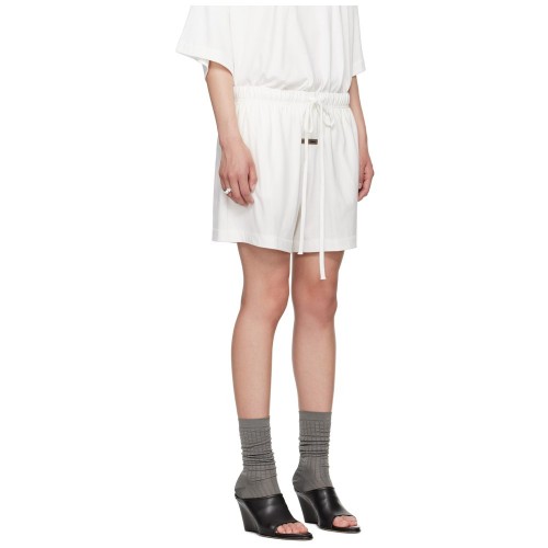 Pantaloni FEAR OF GOD, Shorts, Drawstring Waist, Women, Cloud White Pantaloni FEAR OF GOD, Shorts, Drawstring Waist, Women, Cloud White