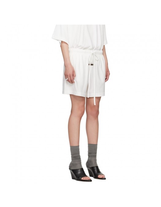 Pantaloni FEAR OF GOD, Shorts, Drawstring Waist, Women, Cloud White - 160SP255654FWCLOUDWHITE Pantaloni FEAR OF GOD, Shorts, Drawstring Waist, Women, Cloud White - 160SP255654FWCLOUDWHITE