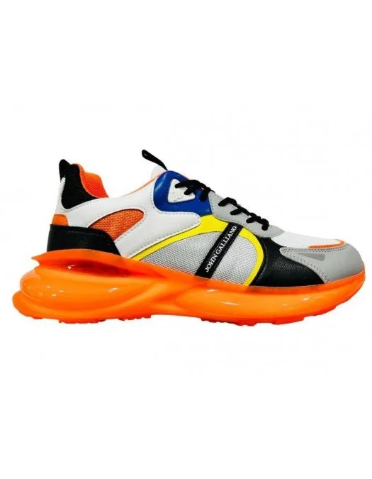 Sneakers JOHN GALLIANO, Multicolor Print, Orange - 18507CPD Sneakers JOHN GALLIANO, Multicolor Print, Orange - 18507CPD