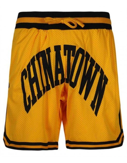 Pantaloni Scurti Chinatown Market, Yellow, Black Logo - 1880002YLLW