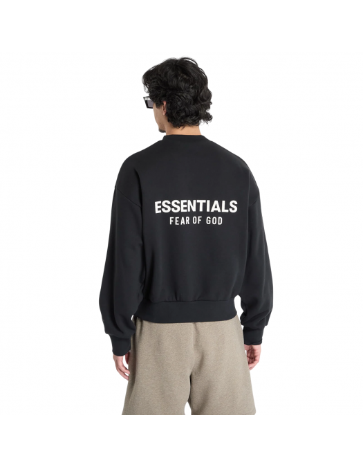 Bluza FEAR OF GOD, ESSENTIALS Classic Fit Fleece Crewneck, Black - 192AS252040FJETBLACK Bluza FEAR OF GOD, ESSENTIALS Classic Fit Fleece Crewneck, Black - 192AS252040FJETBLACK