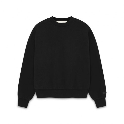 Bluza FEAR OF GOD, ESSENTIALS Classic Fit Fleece Crewneck, Black Bluza FEAR OF GOD, ESSENTIALS Classic Fit Fleece Crewneck, Black