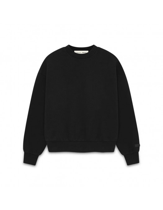 Bluza FEAR OF GOD, ESSENTIALS Classic Fit Fleece Crewneck, Black - 192AS252040FJETBLACK Bluza FEAR OF GOD, ESSENTIALS Classic Fit Fleece Crewneck, Black - 192AS252040FJETBLACK