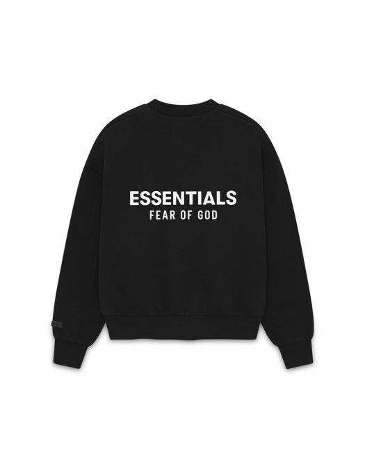 Bluza FEAR OF GOD, ESSENTIALS Classic Fit Fleece Crewneck, Black - 192AS252040FJETBLACK Bluza FEAR OF GOD, ESSENTIALS Classic Fit Fleece Crewneck, Black - 192AS252040FJETBLACK