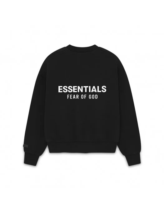 Bluza FEAR OF GOD, ESSENTIALS Classic Fit Fleece Crewneck, Black - 192AS252040FJETBLACK Bluza FEAR OF GOD, ESSENTIALS Classic Fit Fleece Crewneck, Black - 192AS252040FJETBLACK