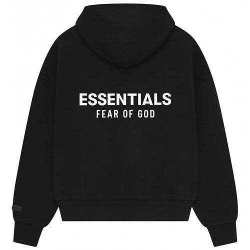Hanorac FEAR OF GOD, Fleece, Back Logo Print, Black Hanorac FEAR OF GOD, Fleece, Back Logo Print, Black