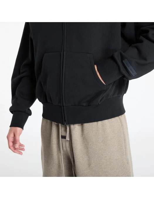 Hanorac FEAR OF GOD, Classic Fit Fleece Zip Up, Black - 192AS254780FJETBLACK